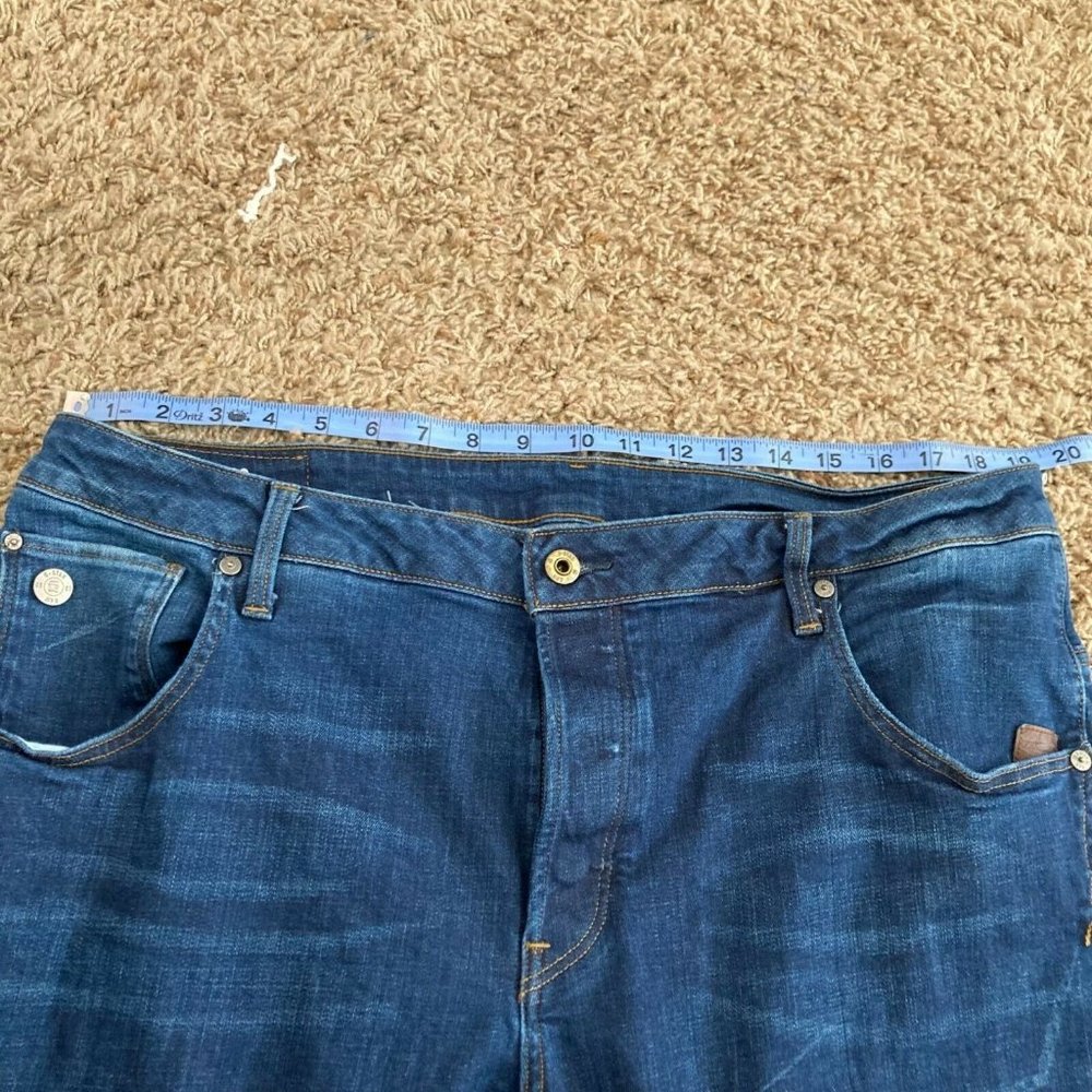 G Star Raw Arc 3D Slim Jeans Men's Size 38x30 Medium Wash Button Fly Stretch - Picture 5 of 8